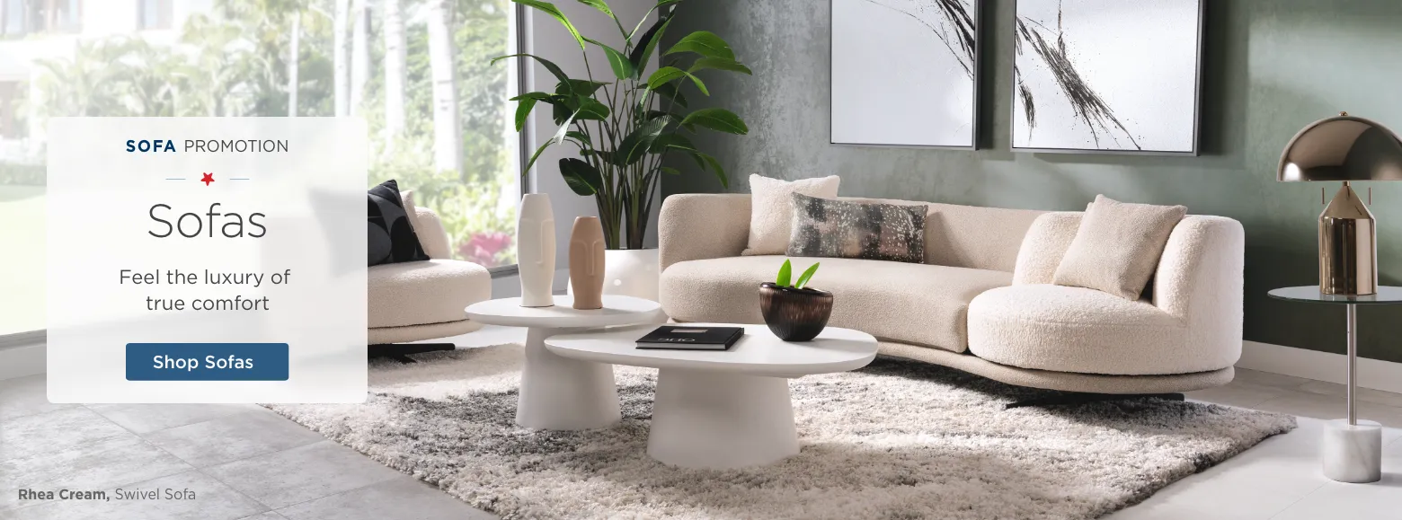 Sofa Promotion. Sofas. Feel the luxury of true comfort. Shop Sofas.
