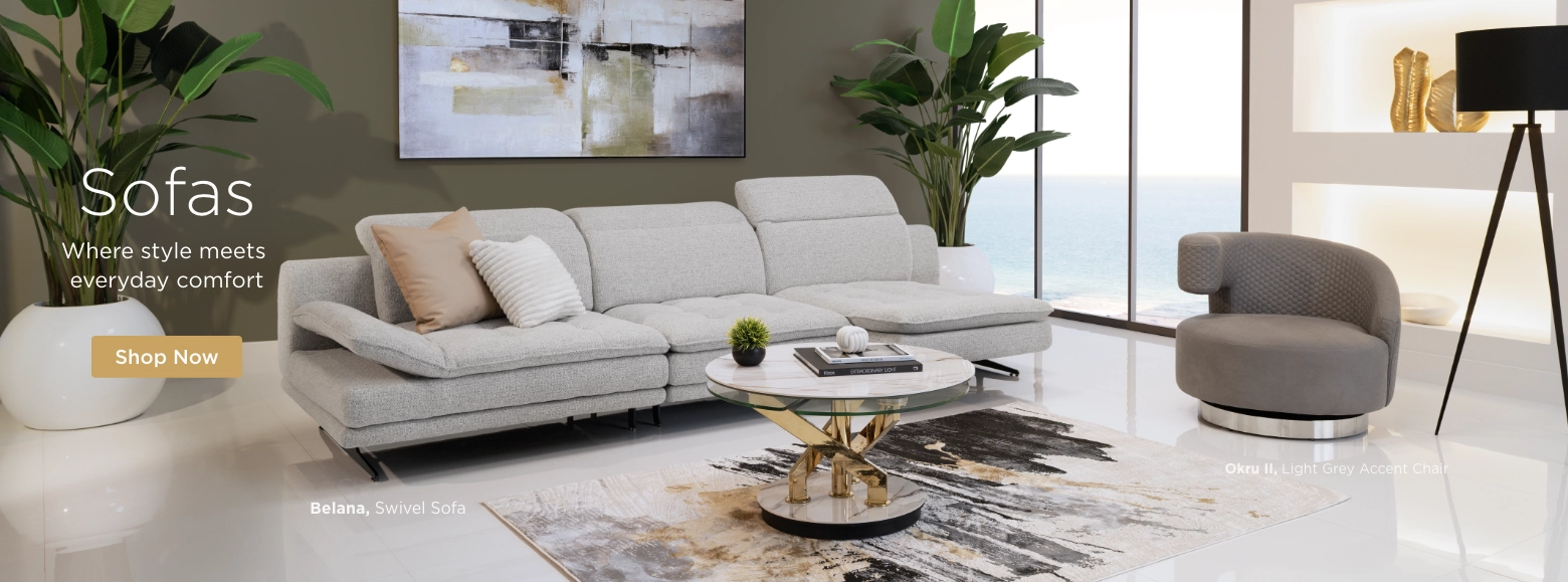 Sofas. Where style meets everyday comfort. Shop Now.