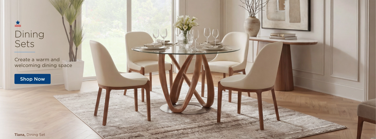 Dining Sets. Create a warm and welcoming dining space. Shop Now