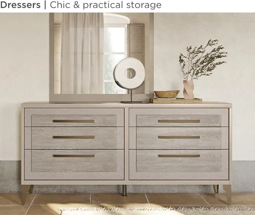 Dressers. Chic & practical storage