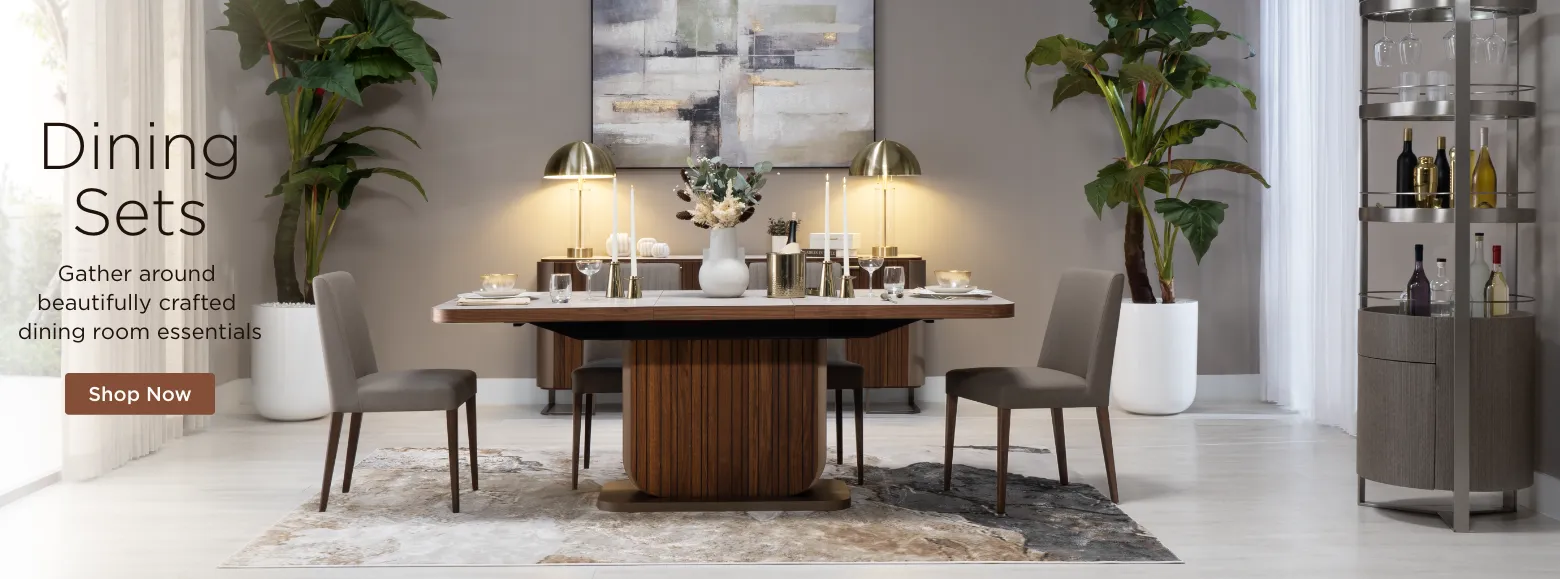 Dining Sets. Gather around beautifully crafted dining room essentials. Shop Now.