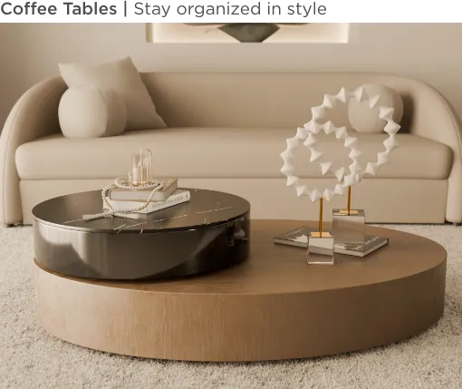 Coffee Tables. Stay organized in style